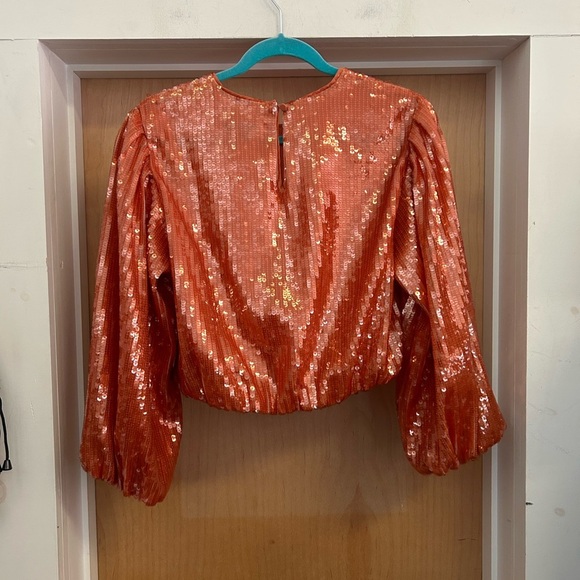 J Crew Two Piece Holiday Party Sequin Outfit - size S (top) and size 4 (skirt) - Picture 5 of 7